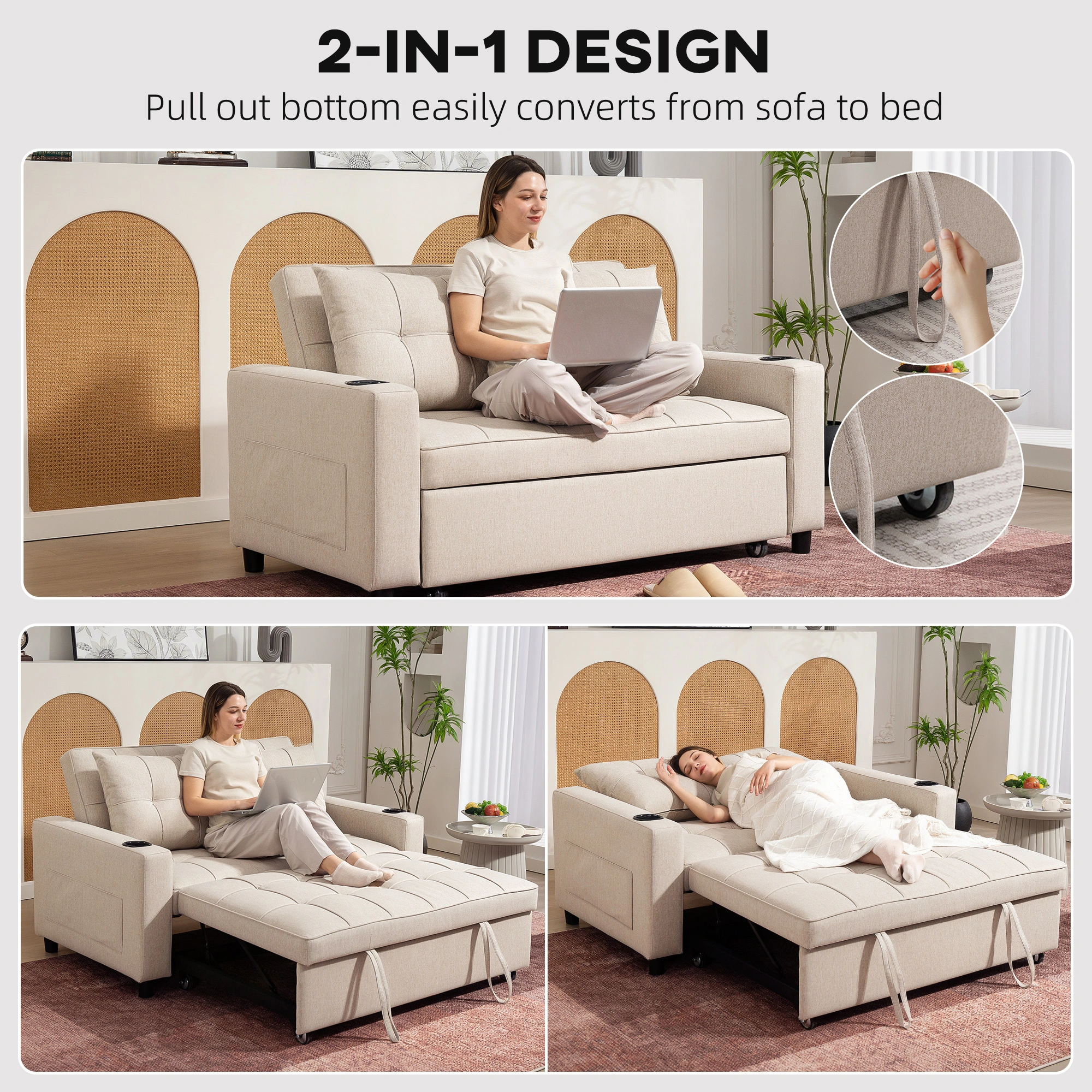 Modern Sofa Chair, Comfortable Accent Lounge Chair for Living Room & Bedroom view 5