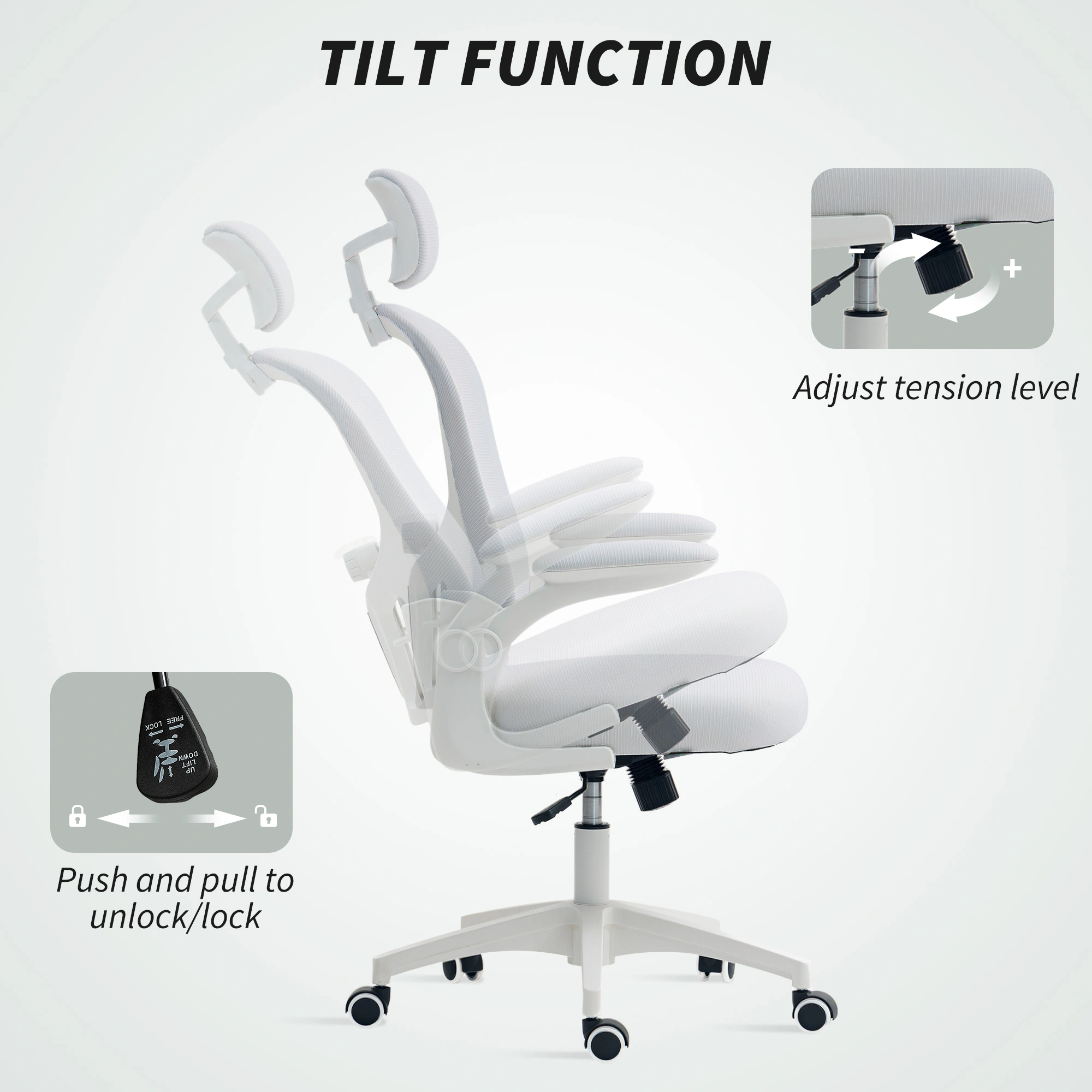 Massage Office Chair - Ergonomic Executive Swivel Chair with Heat & Vibration Massage, Adjustable Lumbar Support view 2