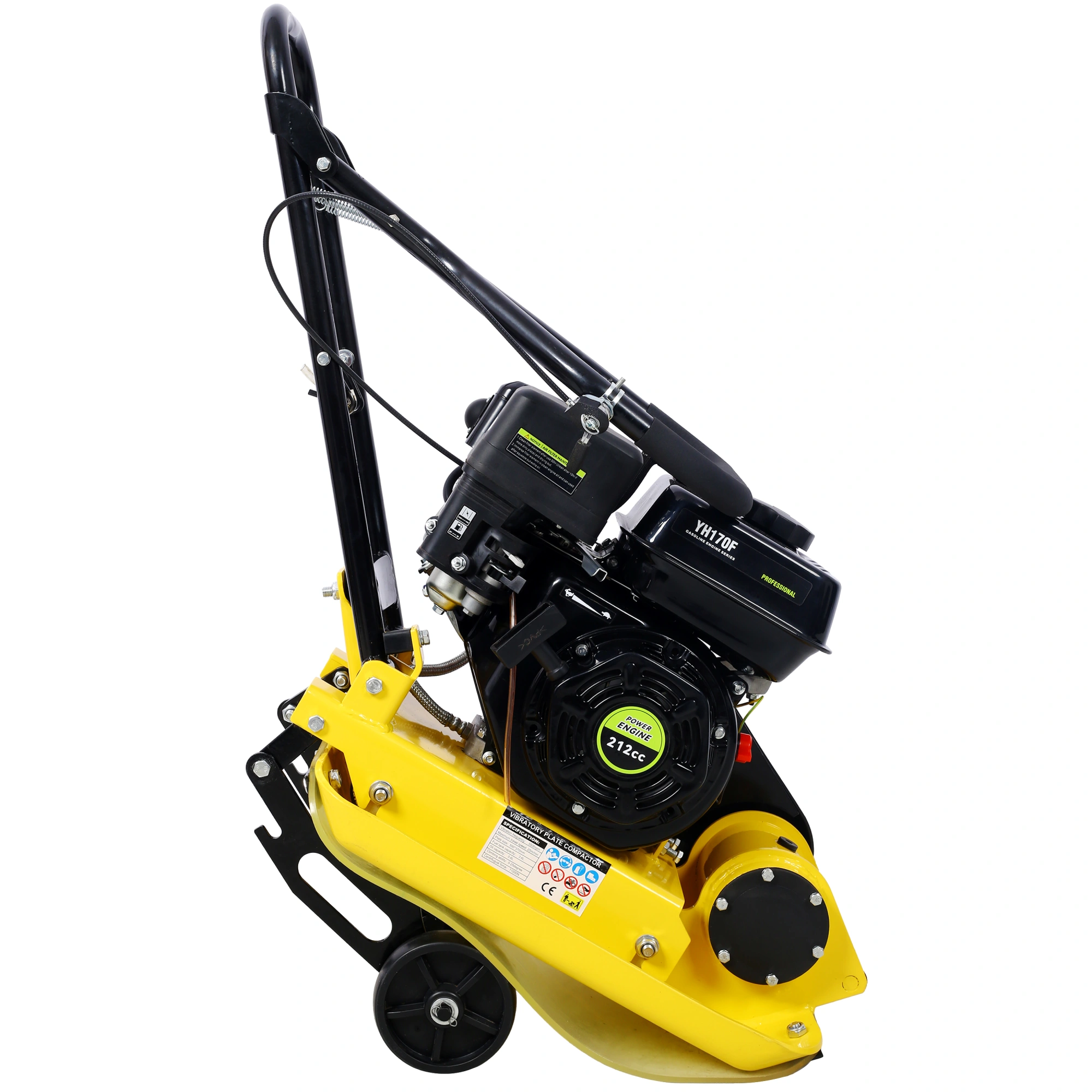 7.0HP 5500VPM MAX Gas Vibration Compaction Force 20 x 14 inch Plate Compactor w/Built-in Wheel,EPA compliant view 13