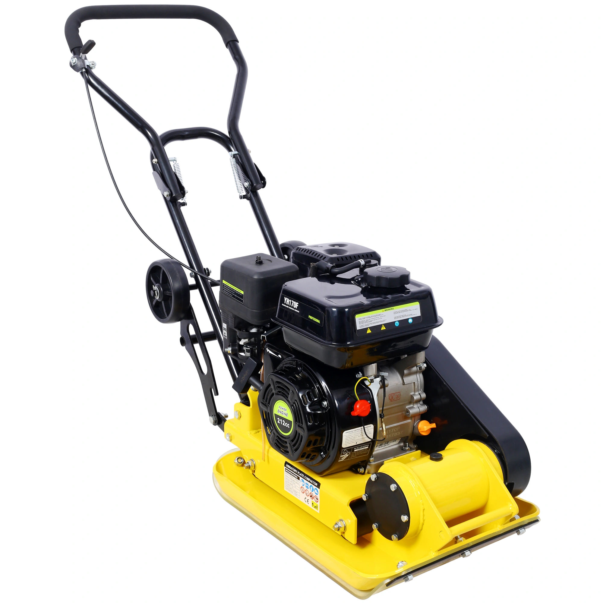 7.0HP 5500VPM MAX Gas Vibration Compaction Force 20 x 14 inch Plate Compactor w/Built-in Wheel,EPA compliant view 16