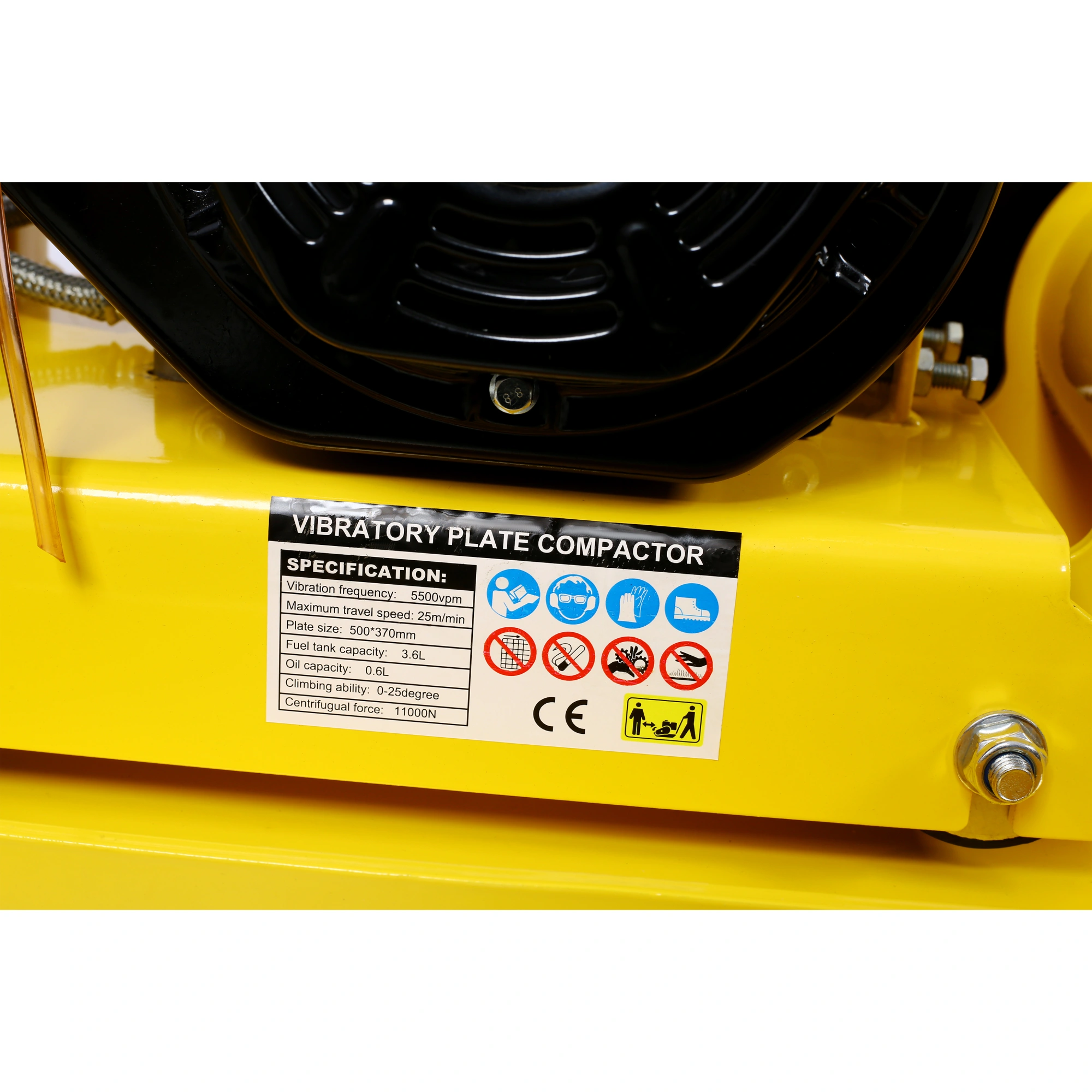 7.0HP 5500VPM MAX Gas Vibration Compaction Force 20 x 14 inch Plate Compactor w/Built-in Wheel,EPA compliant view 18