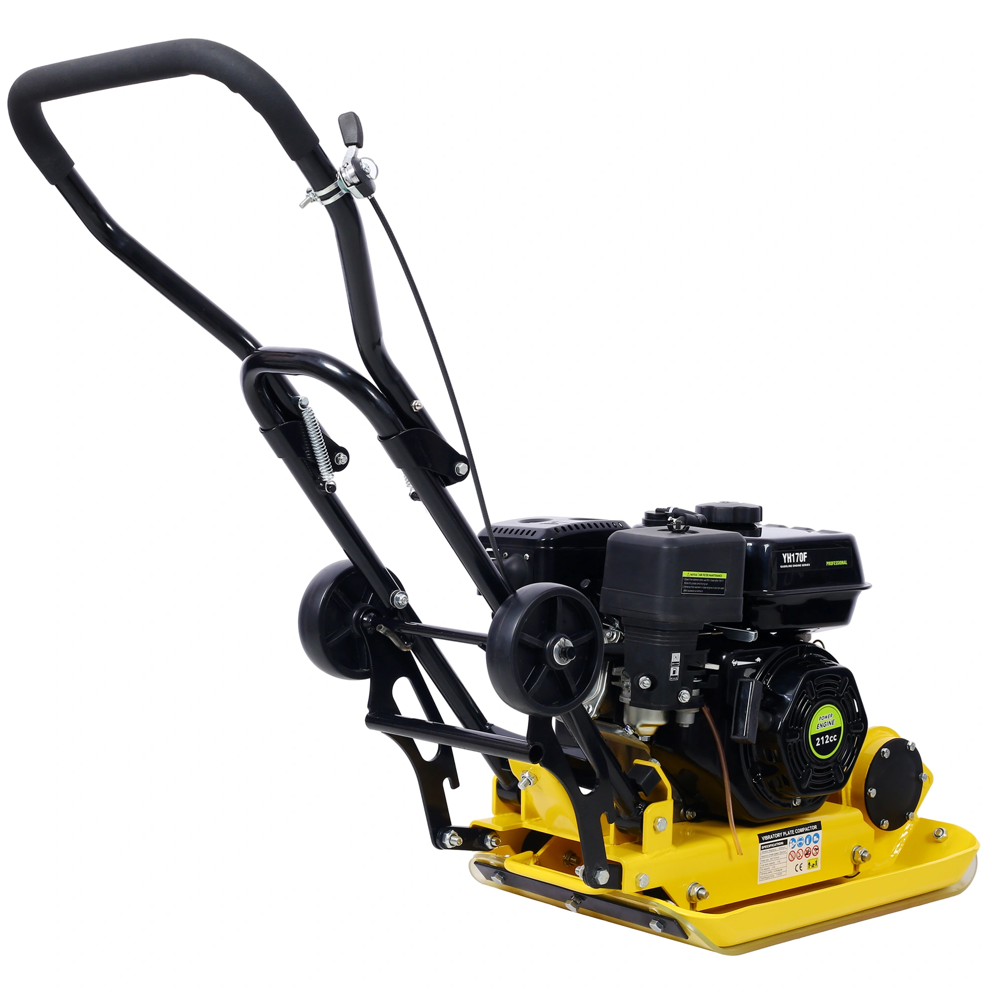 7.0HP 5500VPM MAX Gas Vibration Compaction Force 20 x 14 inch Plate Compactor w/Built-in Wheel,EPA compliant view 8