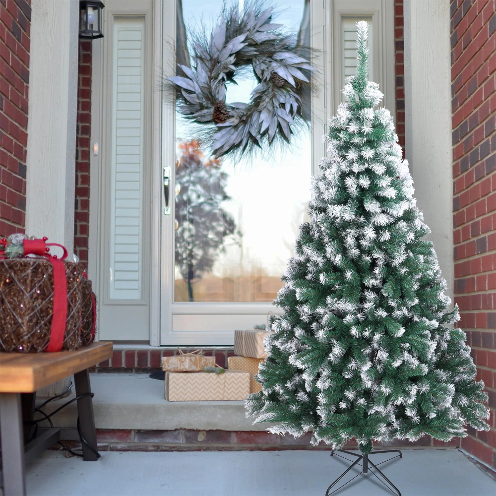 7FT Spray White PVC Christmas Tree 870 Branches view 22