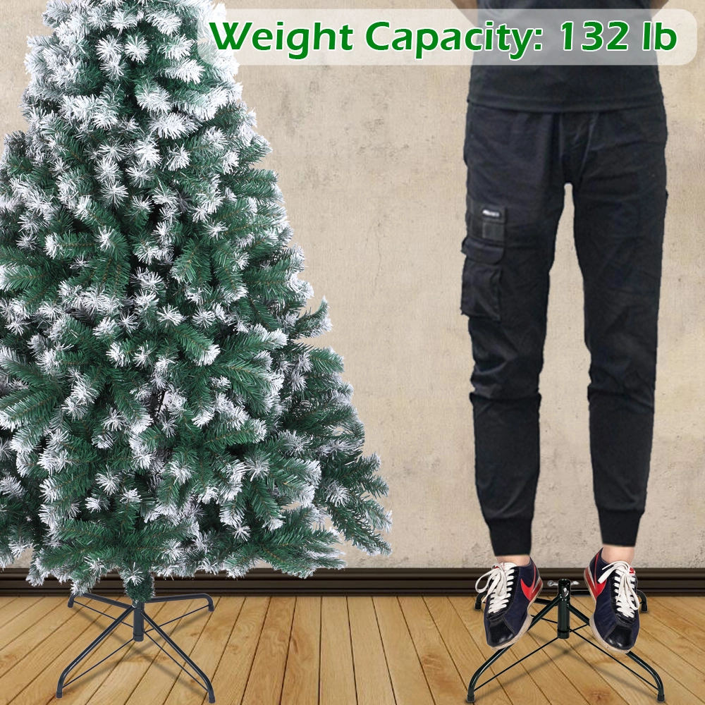 7FT Spray White PVC Christmas Tree 870 Branches view 5