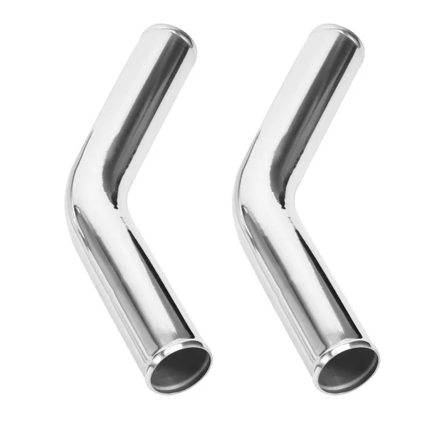 64mm Aluminum Universal Turbo Intercooler Piping Tube Kit + Elbow Hose 2.5" view 2