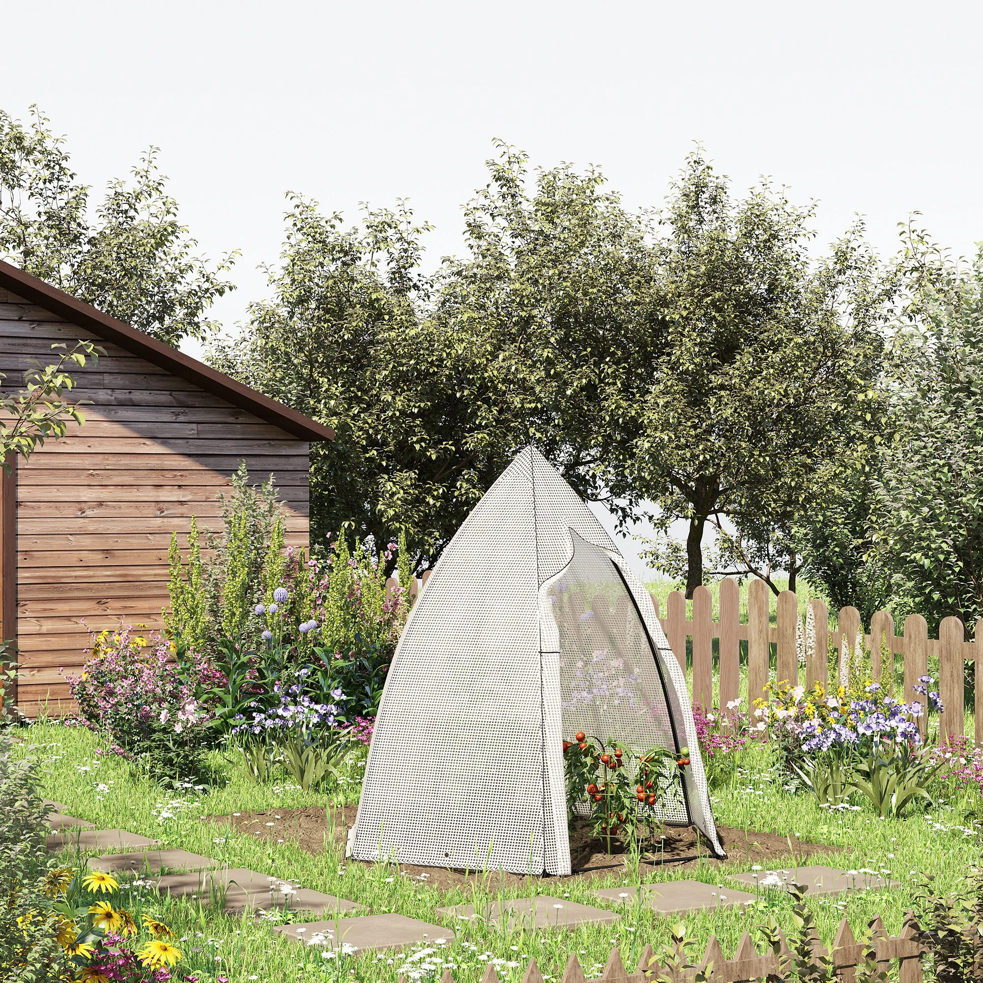 Mini Greenhouse - Portable Seed Starter with Dome Cover for Indoor Outdoor Plants