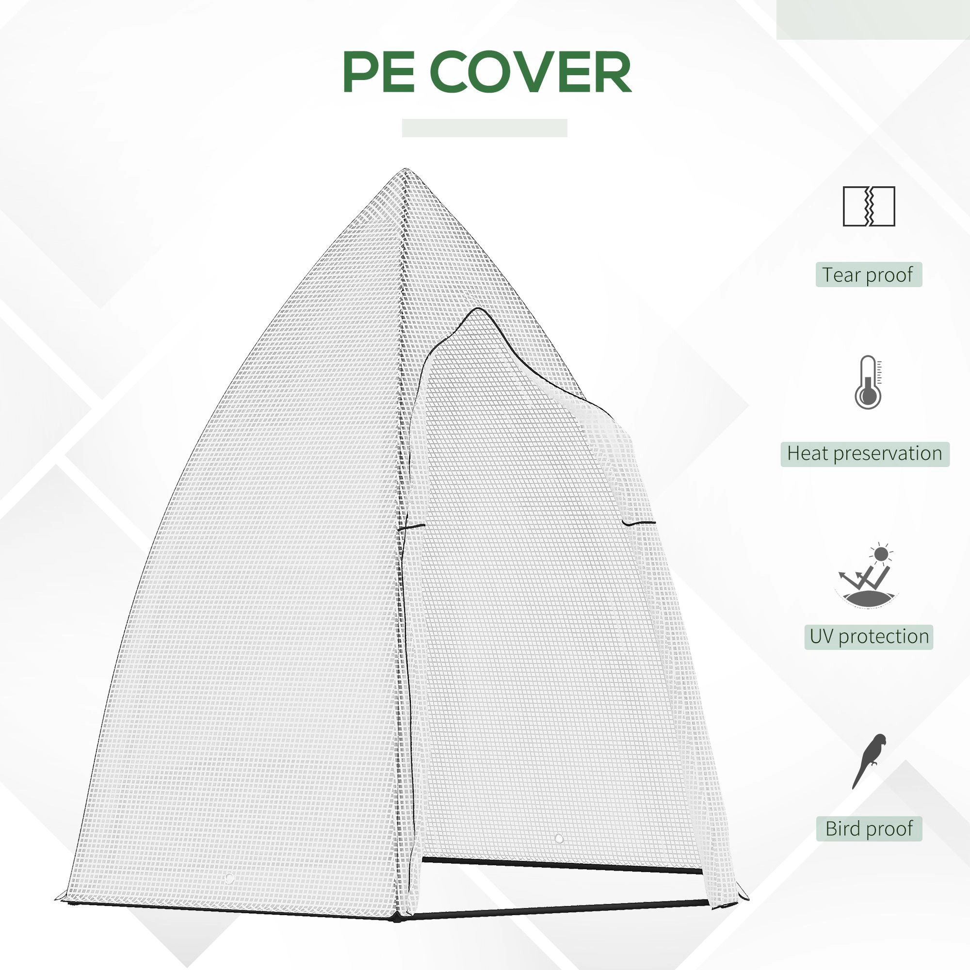 Mini Greenhouse - Portable Seed Starter with Dome Cover for Indoor Outdoor Plants view 3