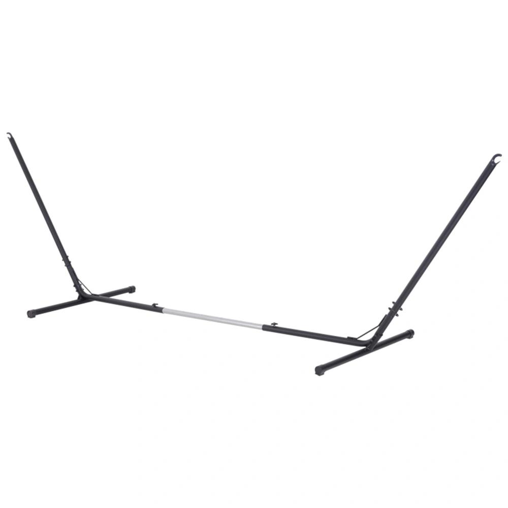 Heavy Duty Hammock Stand, Portable Outdoor A-Frame Canopy Frame, Supports Up to 500lbs, Easy Assembly Metal Frame for Inflation or Net Hammocks, Gray/Black