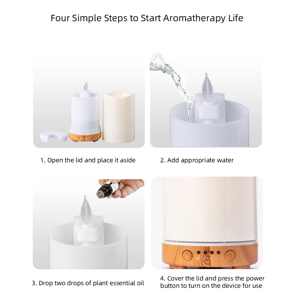 Bedroom Essential Aromatherapy Diffuser with Humidifier, Timer & 7-Color Mood Light Includes 3 Oils view 8