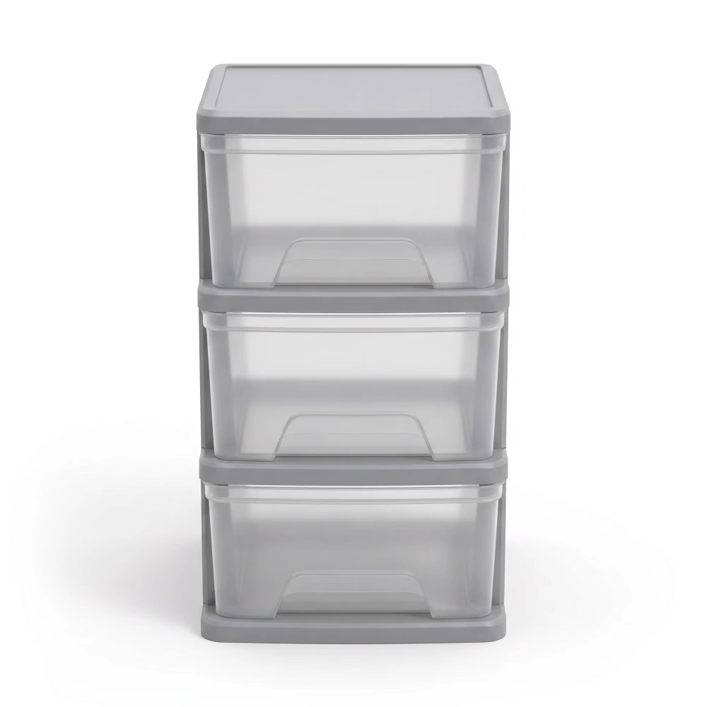 (3 pack) 5 Gallon WaterProof Plastic Storage Bin with Lid, Gasket Seal and Durable Latches, Black