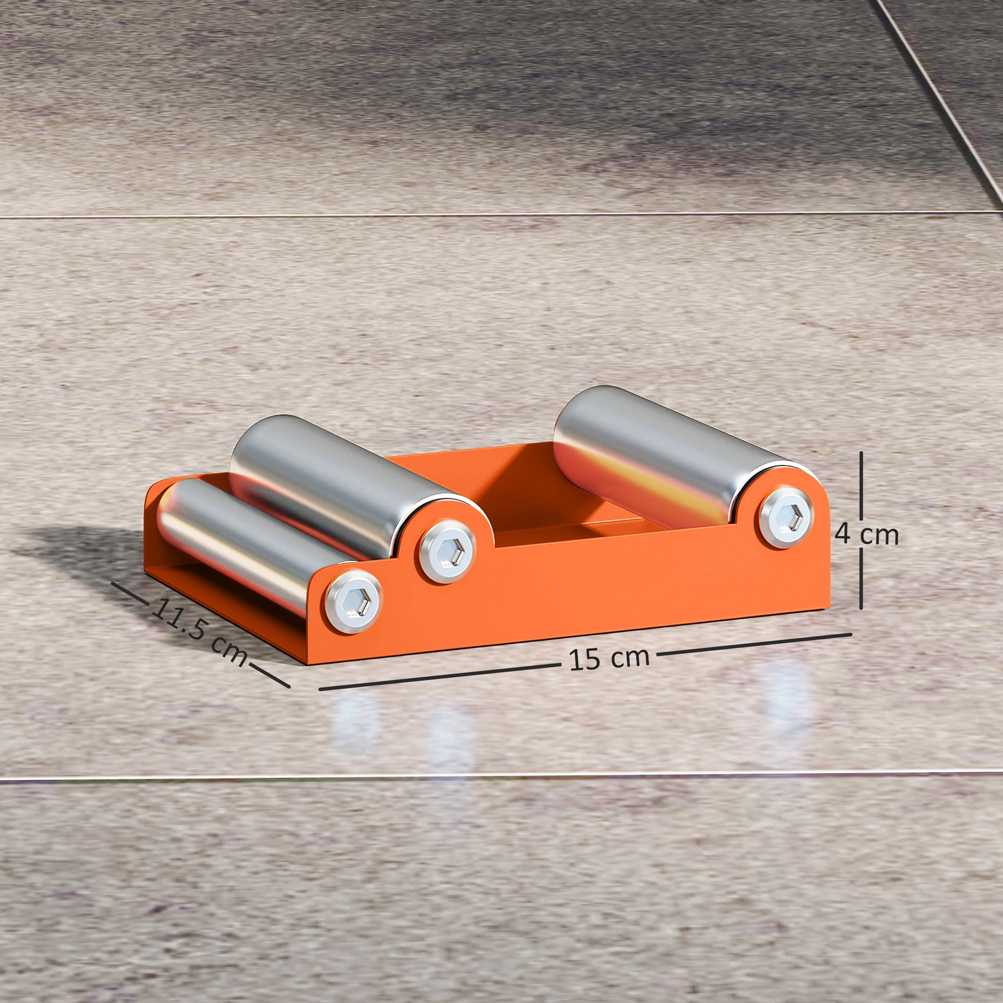 Heavy Duty Wheel Roller Stand - Motorcycle Wheel Stand for Service Repair, 360° Swivel, Foldable & Adjustable Height view 5