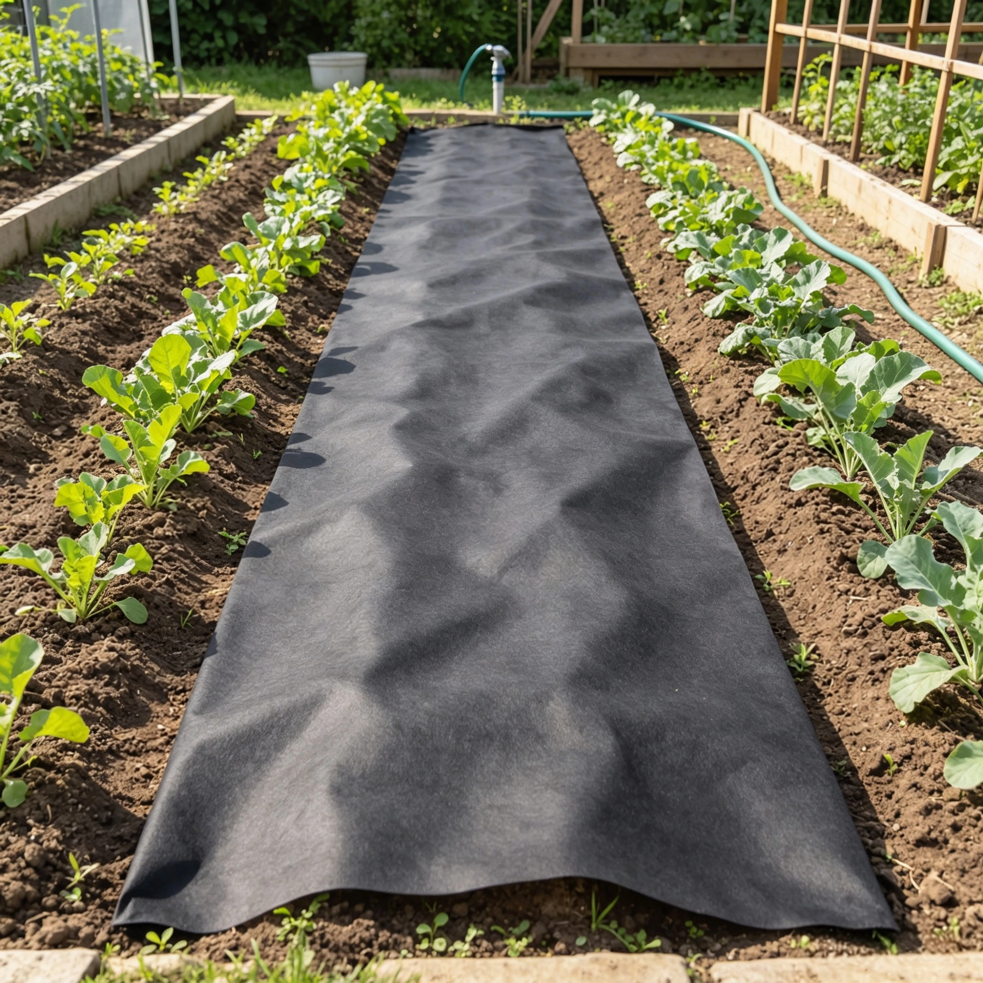 15x20FT Non-Woven Geotextile Fabric - Heavy Duty Weed Barrier Landscape Ground Cover, Drainage & French Drain Fabric for Garden