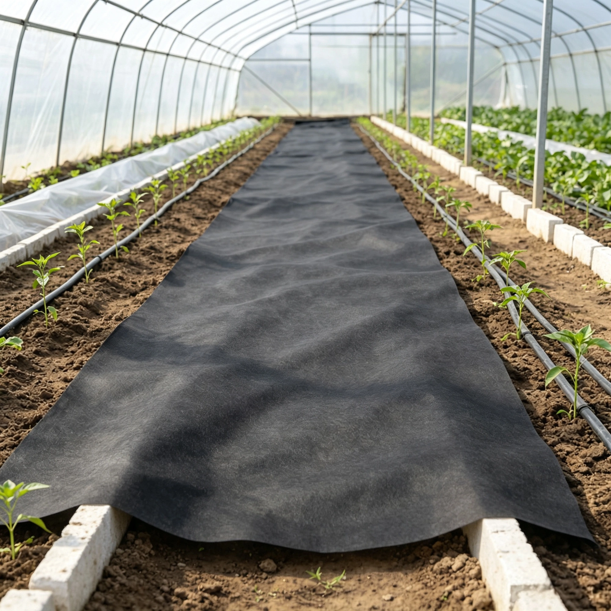 15x20FT Non-Woven Geotextile Fabric - Heavy Duty Weed Barrier Landscape Ground Cover, Drainage & French Drain Fabric for Garden view 4