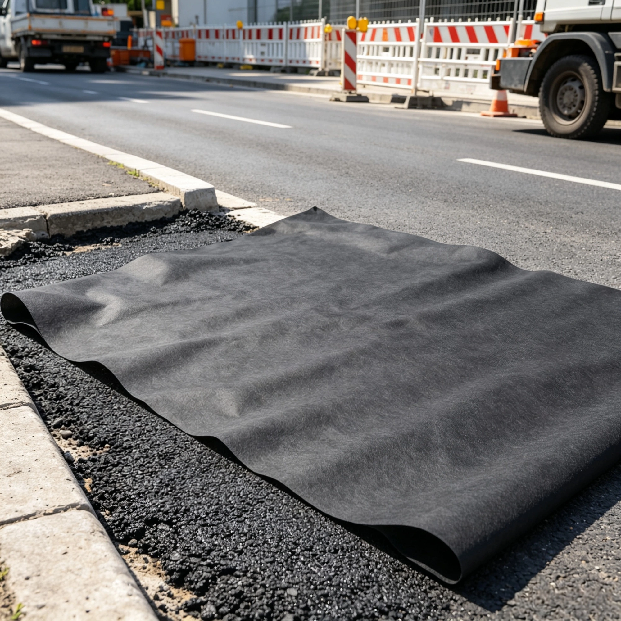 15x20FT Non-Woven Geotextile Fabric - Heavy Duty Weed Barrier Landscape Ground Cover, Drainage & French Drain Fabric for Garden view 5