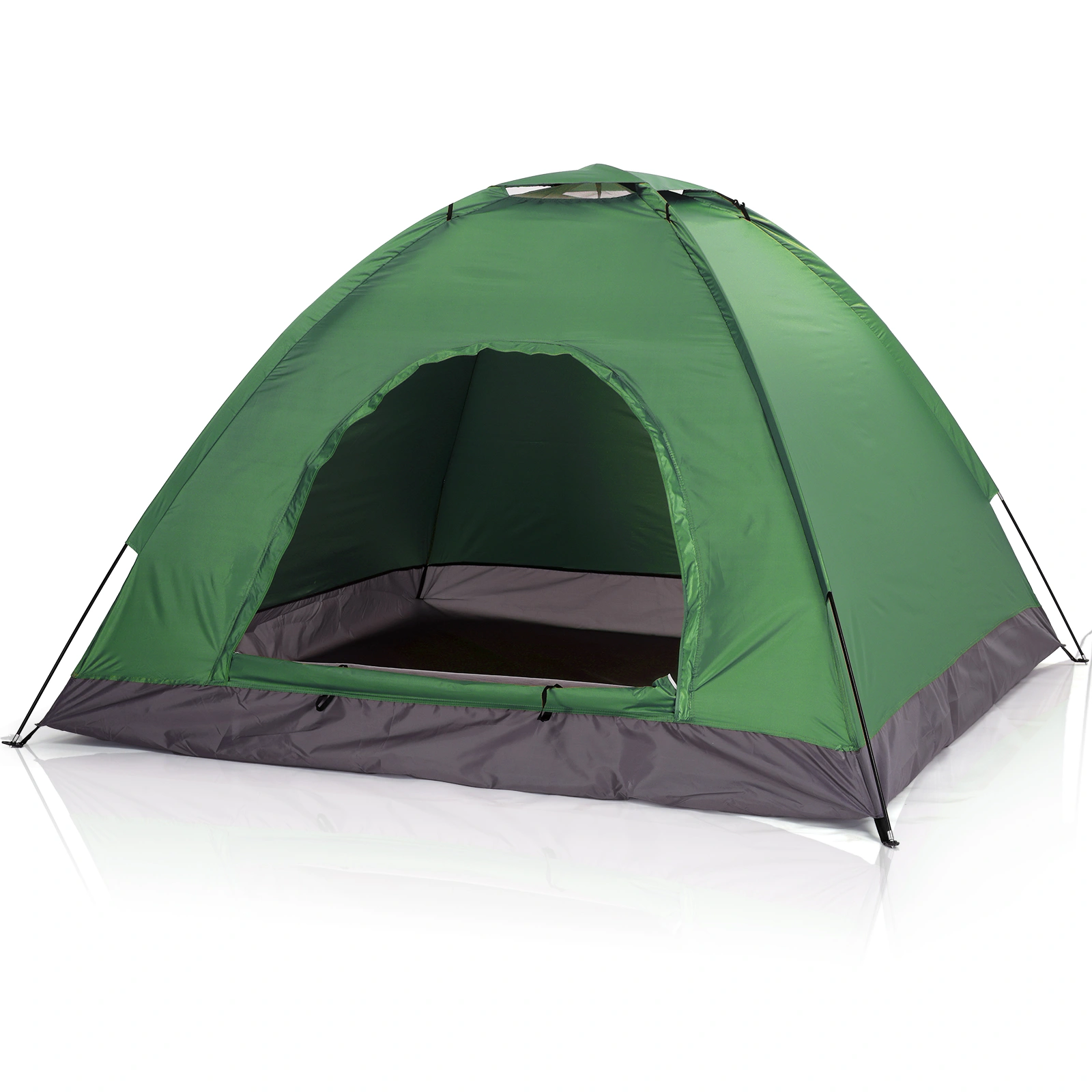 3-4 Person Camping Dome Tent Army Green view 13