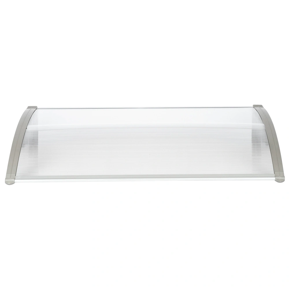 HT-120x80 Door Window Rain Cover Eaves Canopy Awning White Gray Bracket Outdoor