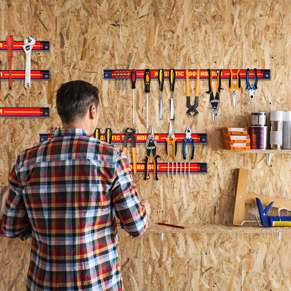 6x18" Heavy Duty Magnetic Tool Bar Storage Holder Rack Garage Wall Holder Strips view 3