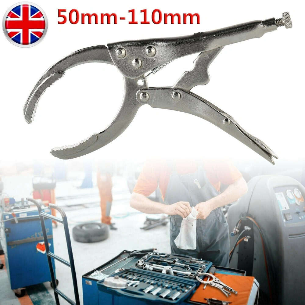 Adjustable Oil Filter Wrench Pliers Remover Tool 50mm-110mm for Car Motorcycle