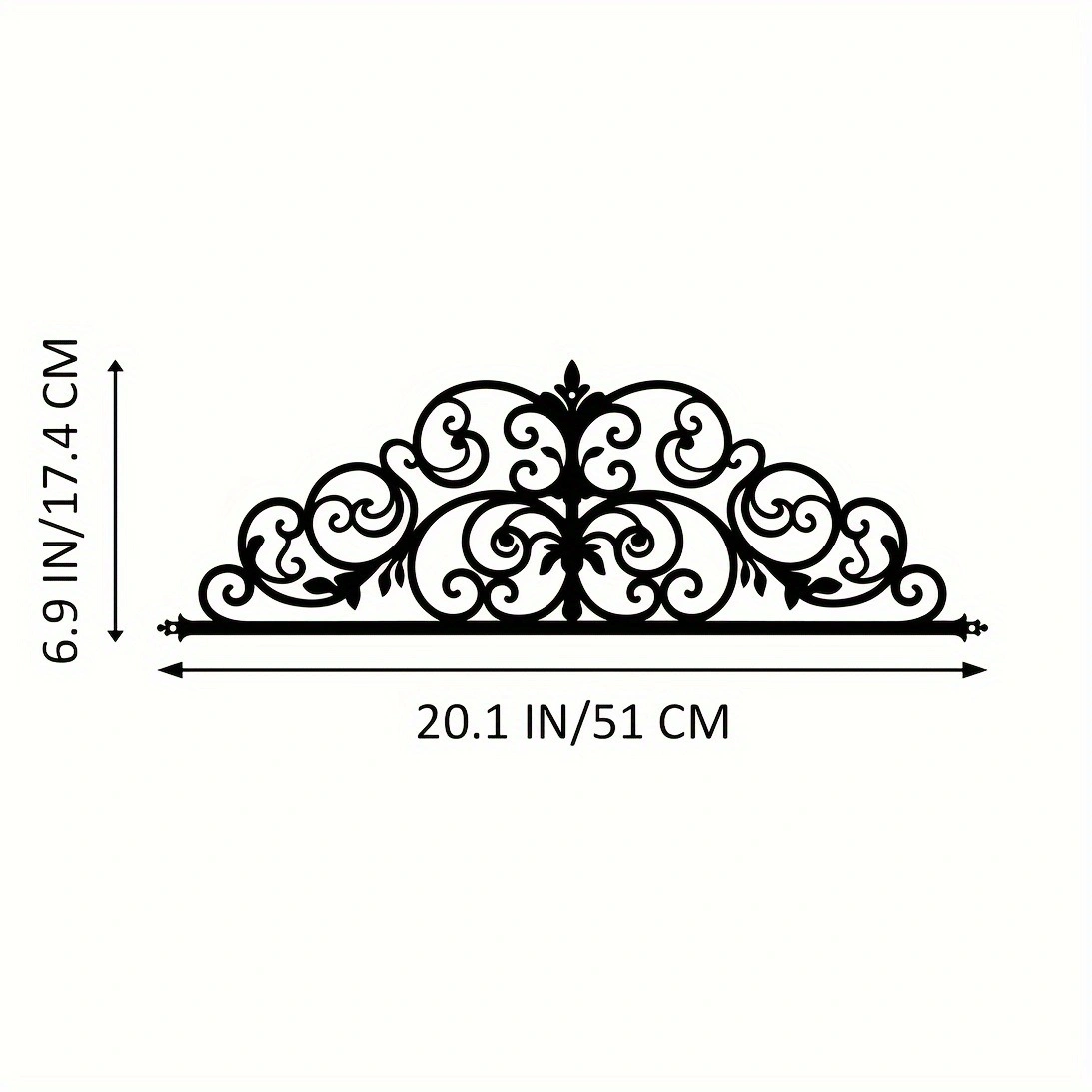 CIFbuy Vintage Floral iron Over-The-Door Hanger Reversible Seasonal Wall Door Decor for Living Room Bedroom Kitchen Bathroom