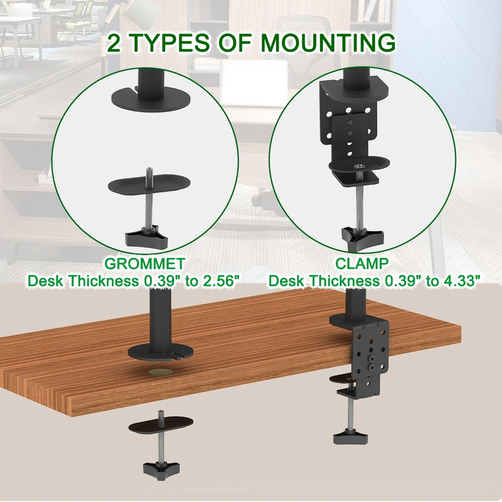 13-27 Inch Movable desktop TV stand TSND-02 Bearing 8Kg/Vese100*100/90° tilt/360° rotation/180° swivel view 10