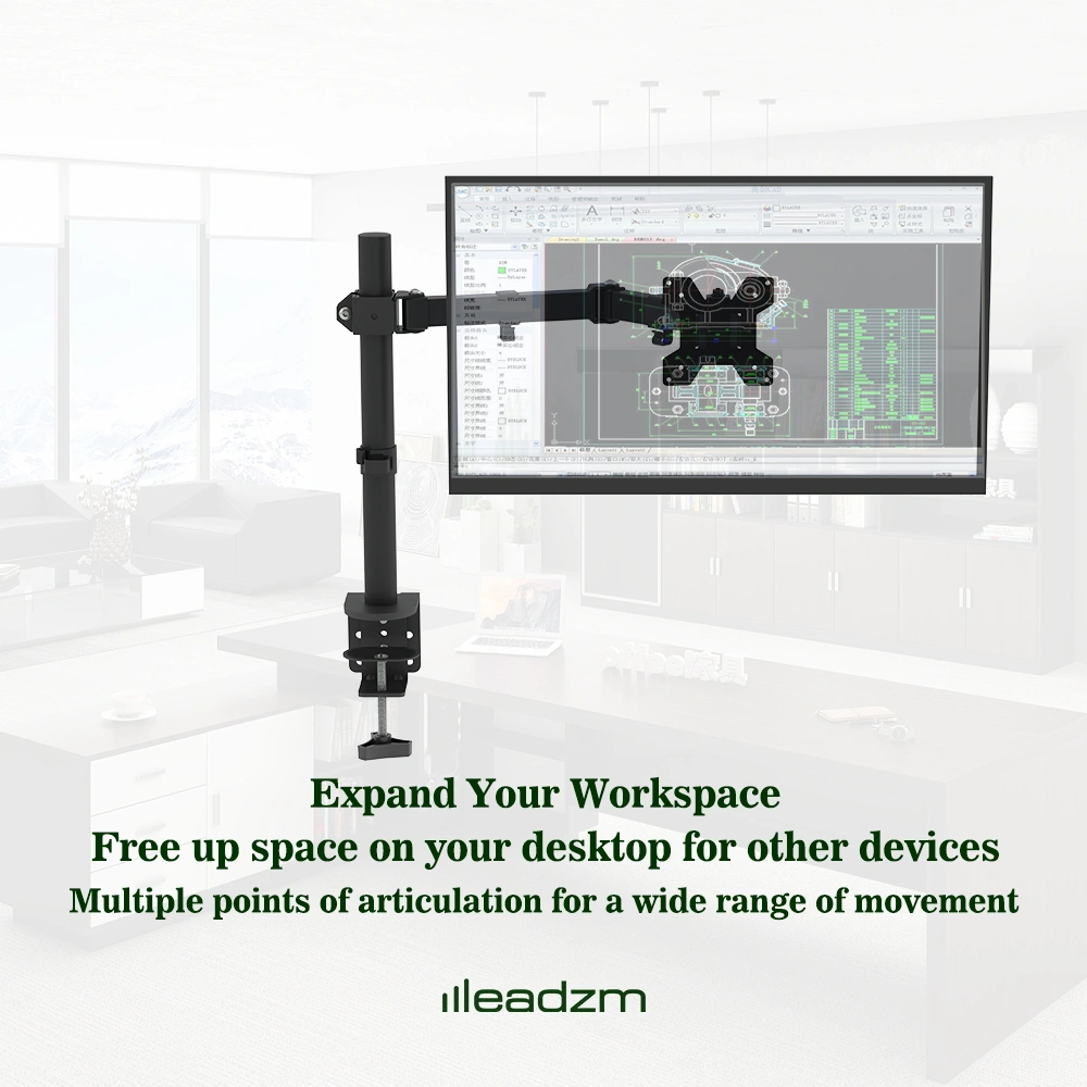 13-27 Inch Movable desktop TV stand TSND-02 Bearing 8Kg/Vese100*100/90° tilt/360° rotation/180° swivel view 3