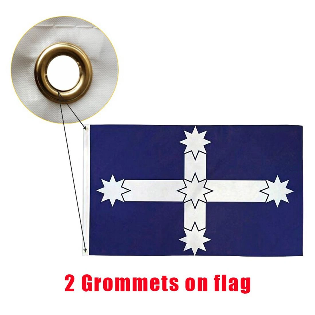 2pcs Eureka Flag 90x60cm 3x2 FT Outdoor Hanging Australian Historical Flags view 3