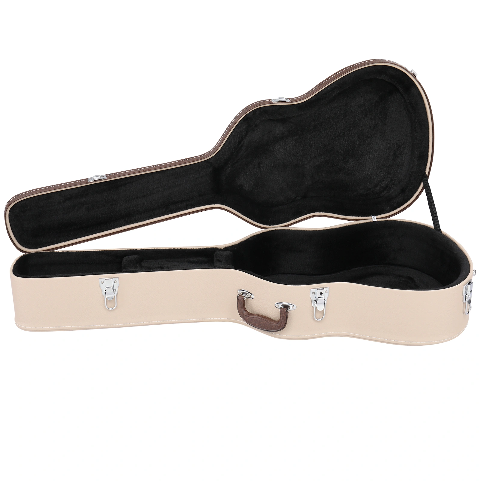 39" Classical Guitar Hard Case Microgroove Flat Beige