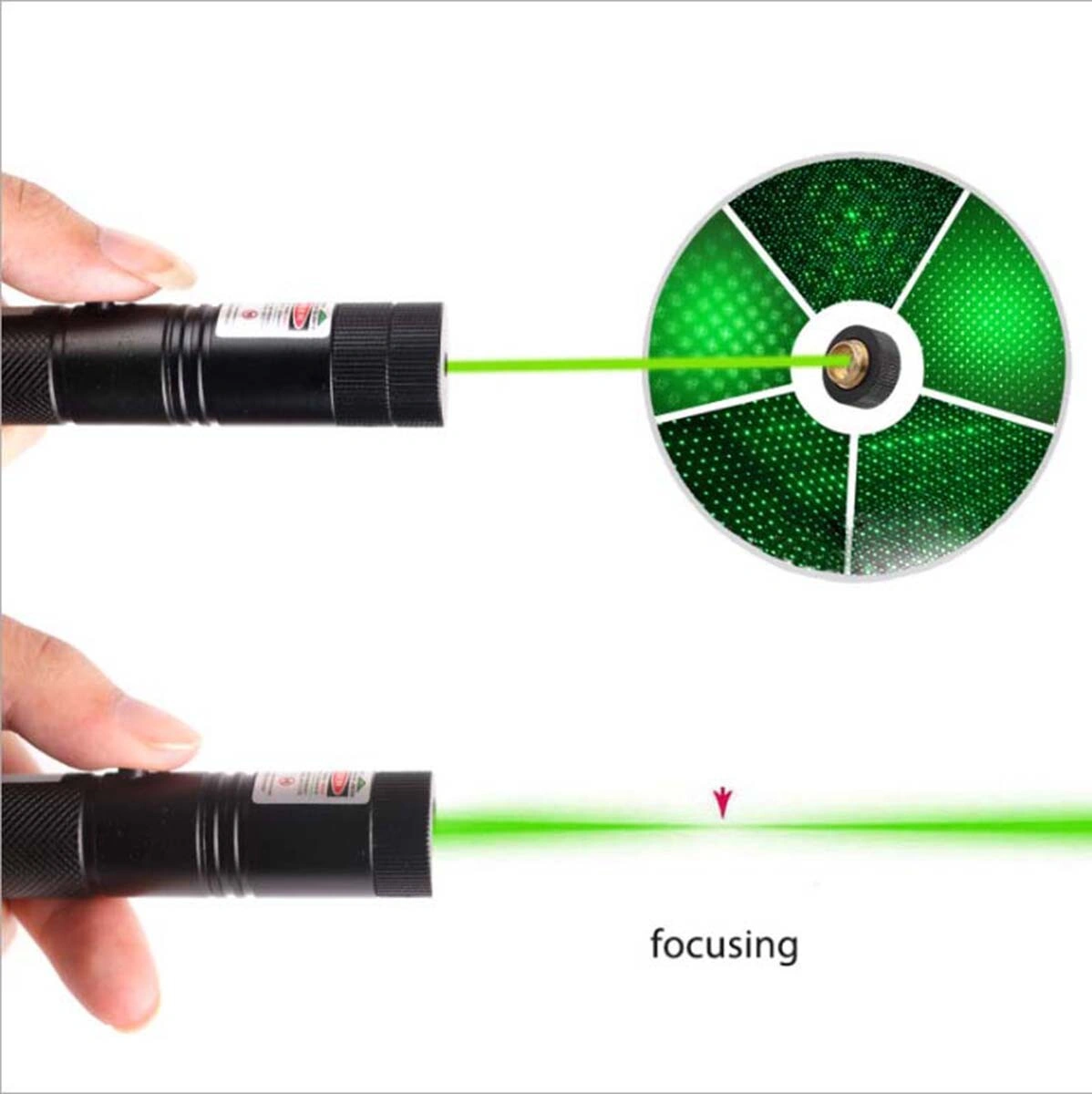 USB Rechargeable 532nm Green Laser Pointer Pen with Star Beam Effect Astronomy Telescope Gift + USB Cable view 4