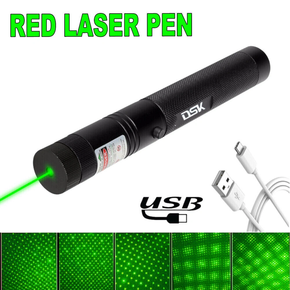 USB Rechargeable 532nm Green Laser Pointer Pen with Star Beam Effect Astronomy Telescope Gift + USB Cable view 5