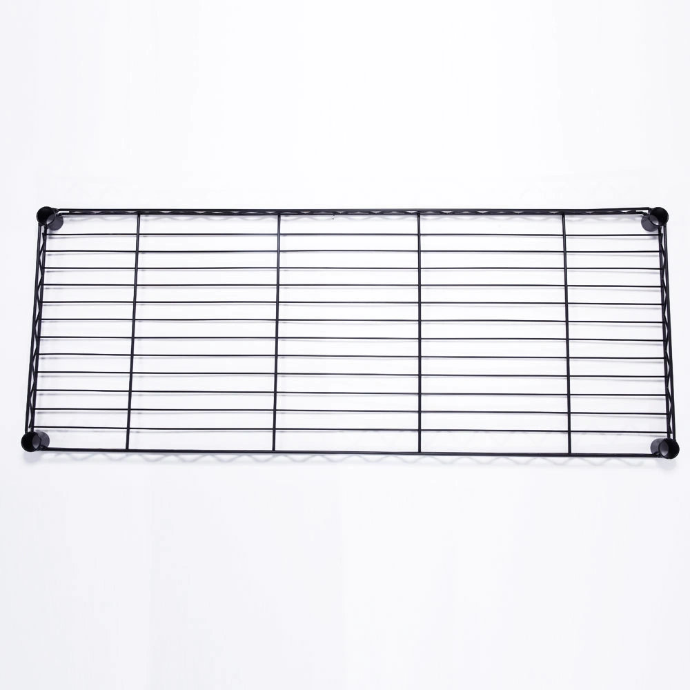 5-Layer Plastic Coated Iron Shelf with 1.5" Nylon Wheels 165*90*35 Black view 13