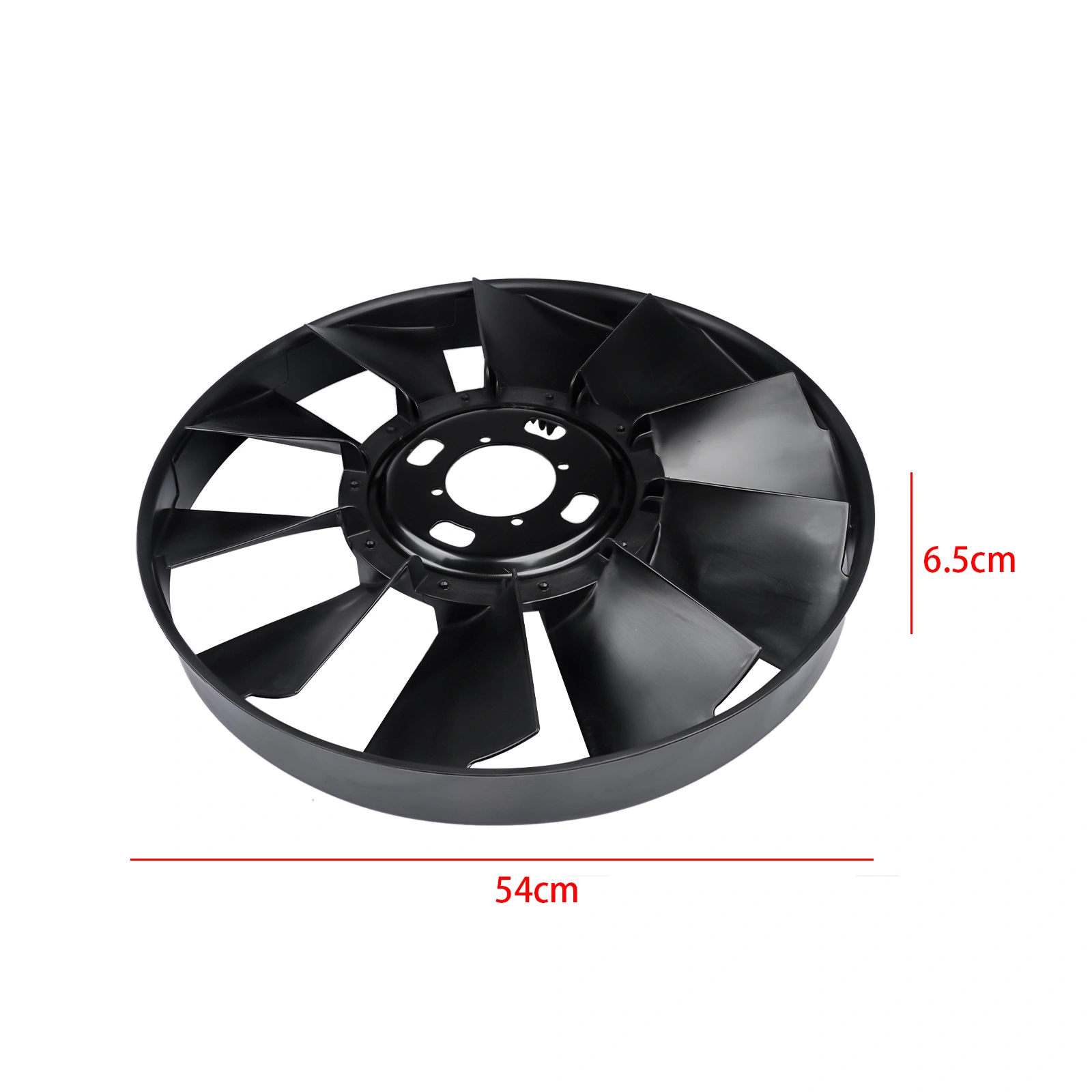 Engine Cooling Fan Blade and Clutch Kit Fits for Buick Rainier Chevrolet Trailblazer GMC Envoy 2002-2009 Black view 8