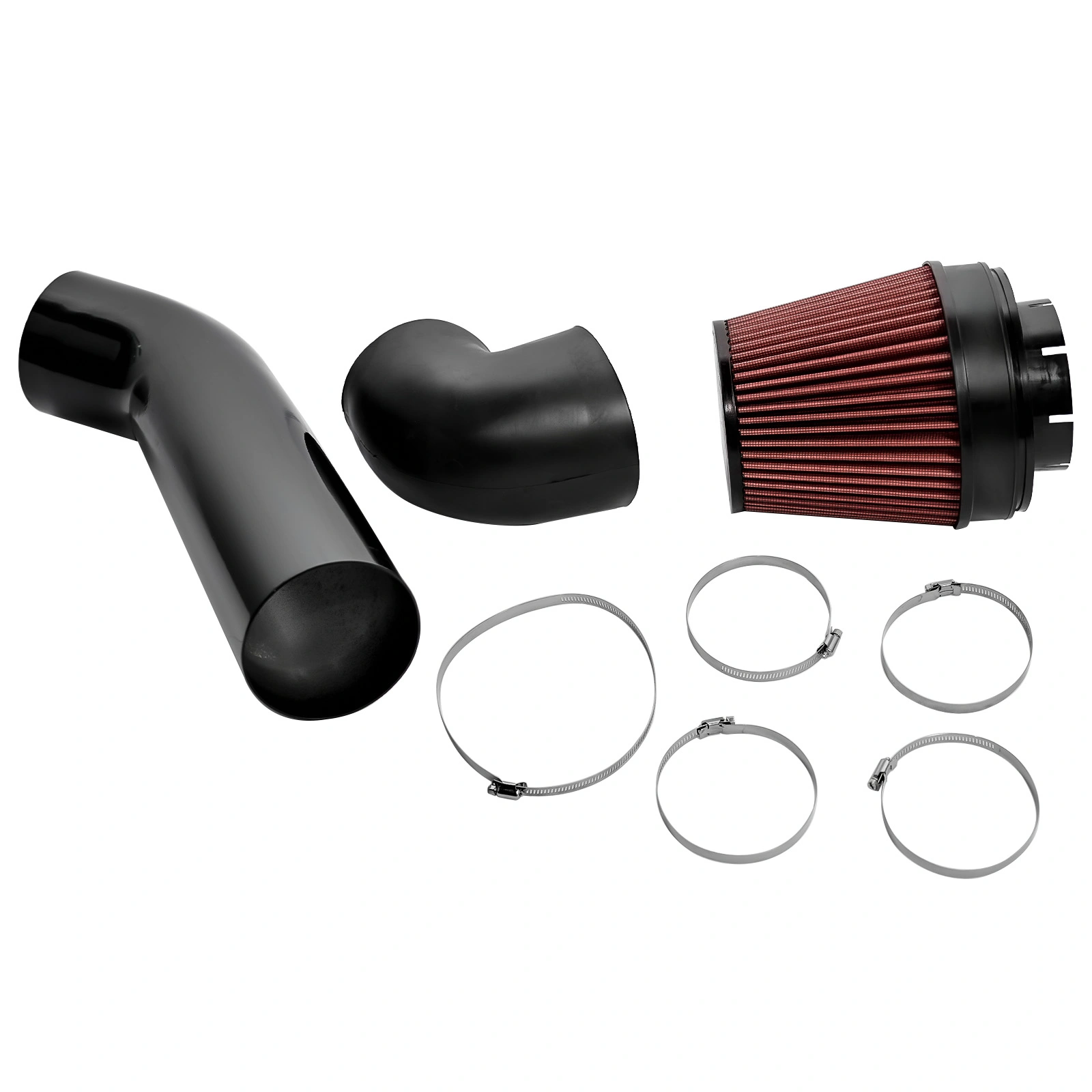 4 Inch LS Swap Cold Air Intake Kit w/ Filter Fit for LSX LS1 LS2 4.8L 5.3L 5.7L 6.0L
