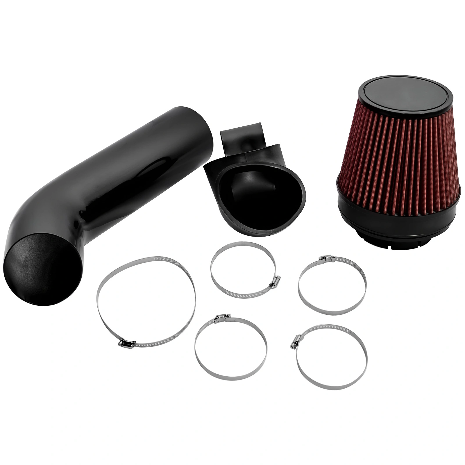 4 Inch LS Swap Cold Air Intake Kit w/ Filter Fit for LSX LS1 LS2 4.8L 5.3L 5.7L 6.0L view 2