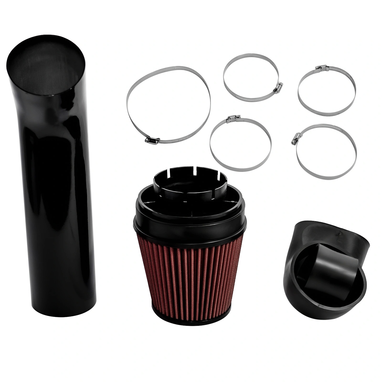 4 Inch LS Swap Cold Air Intake Kit w/ Filter Fit for LSX LS1 LS2 4.8L 5.3L 5.7L 6.0L view 3