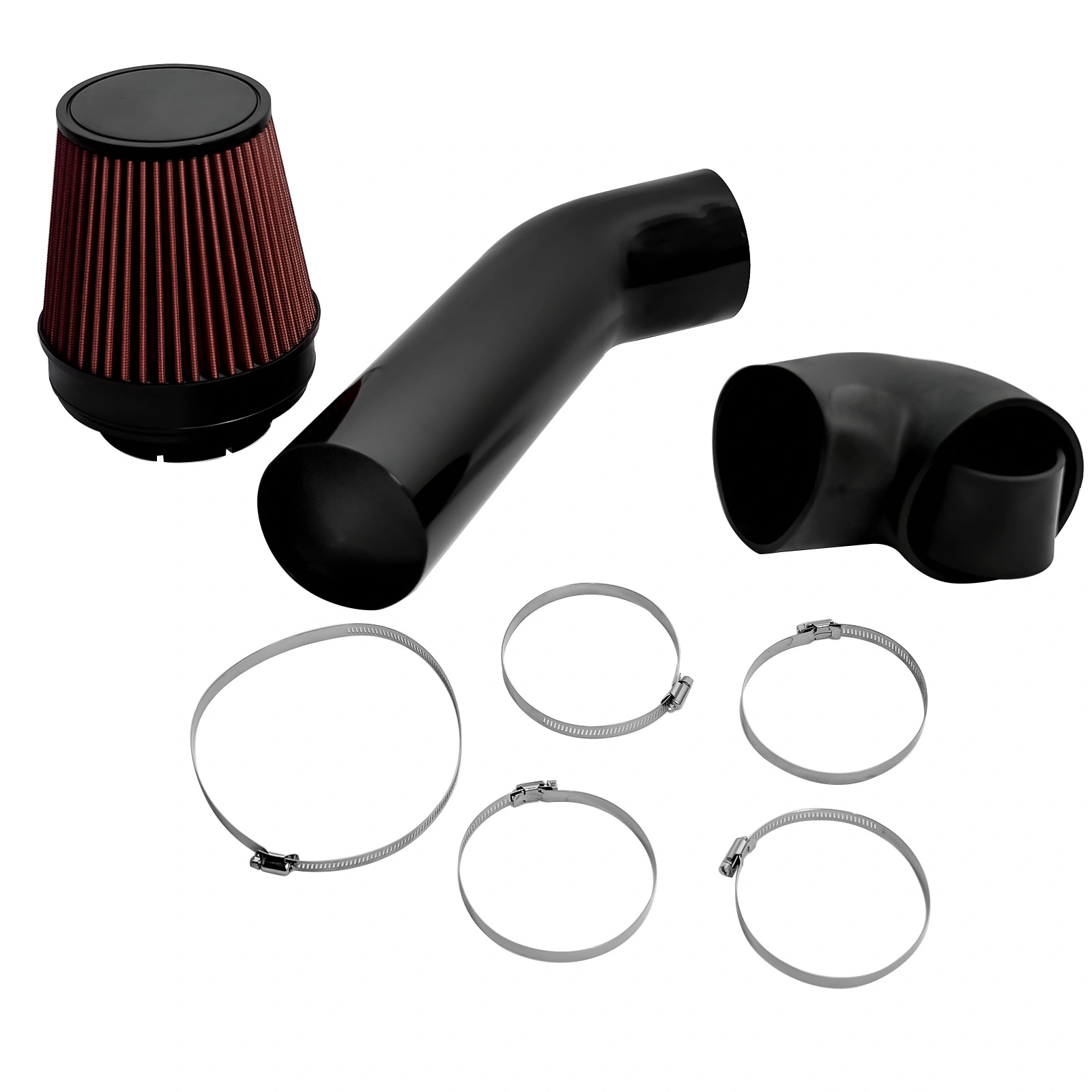 4 Inch LS Swap Cold Air Intake Kit w/ Filter Fit for LSX LS1 LS2 4.8L 5.3L 5.7L 6.0L view 4