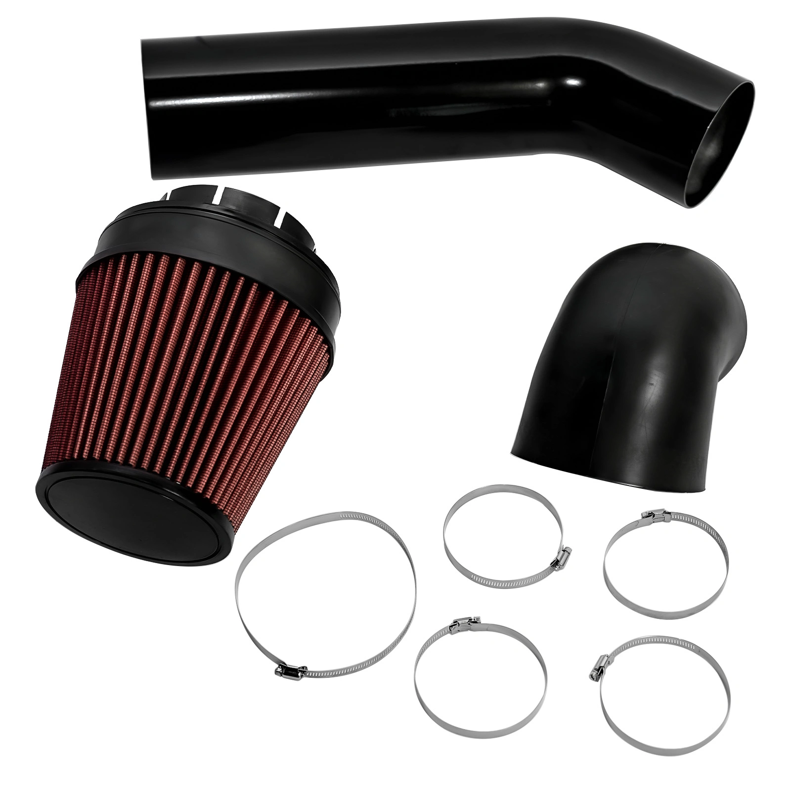 4 Inch LS Swap Cold Air Intake Kit w/ Filter Fit for LSX LS1 LS2 4.8L 5.3L 5.7L 6.0L view 5