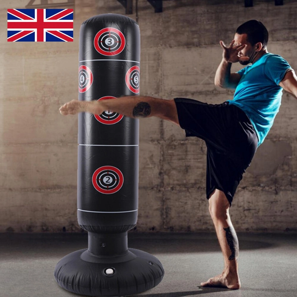155cm Inflatable Standing Punch Bag, Free Boxing Kick MMA Training Bag for Kids Adults view 3