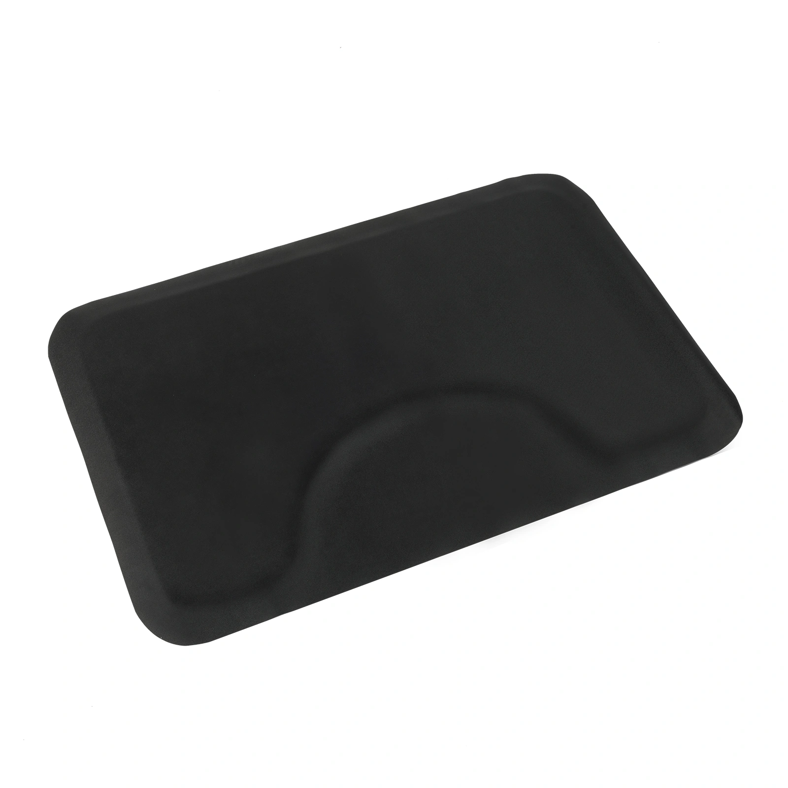 3′x 4.5′x 1/2" Beauty Salon Square Anti-fatigue Salon Mat (Square Outside And Round Inside) Black view 5