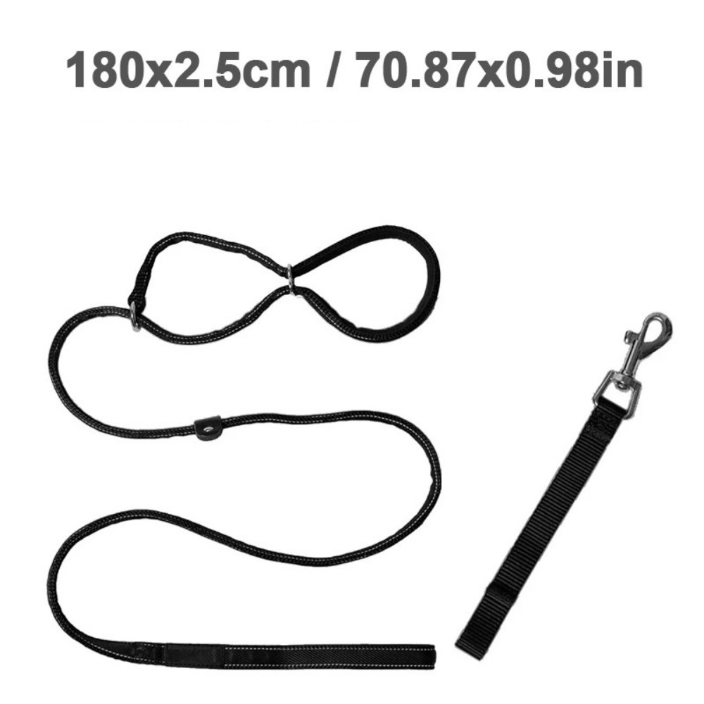 Figure 8 Dog Lead Strap with Padded Loop Handle Nose Grip Soft Comfortable Nylon Puppy Leash view 3