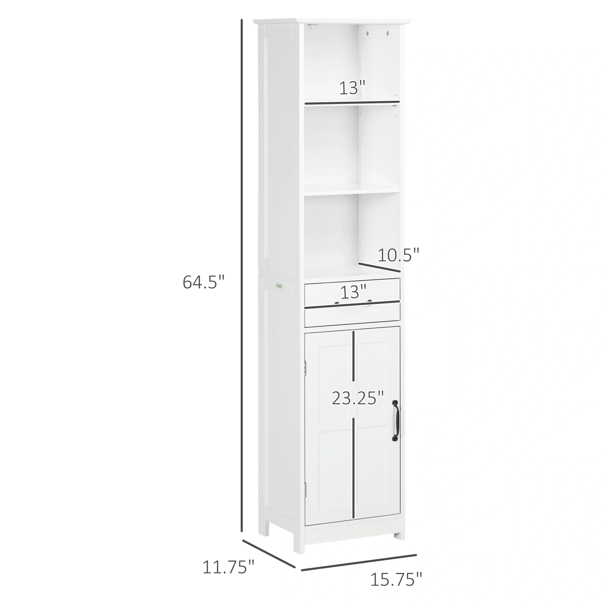 Contemporary Bathroom Cabinet Wall-Hung Storage Solution Unit view 2