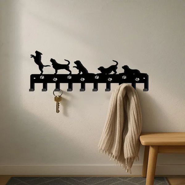 CIFbuy™ Create An Organized Oasis: Animal-Inspired Upright Keychain Hook Rack - Detachable Wall Storage | Utility For Every Space Wall Sculptures.(TikTok/temu self-pickup orders) view 5