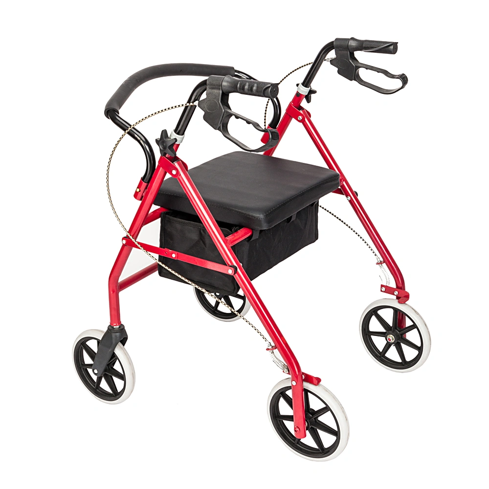 Iron Walker with Wheels Black & Red view 2