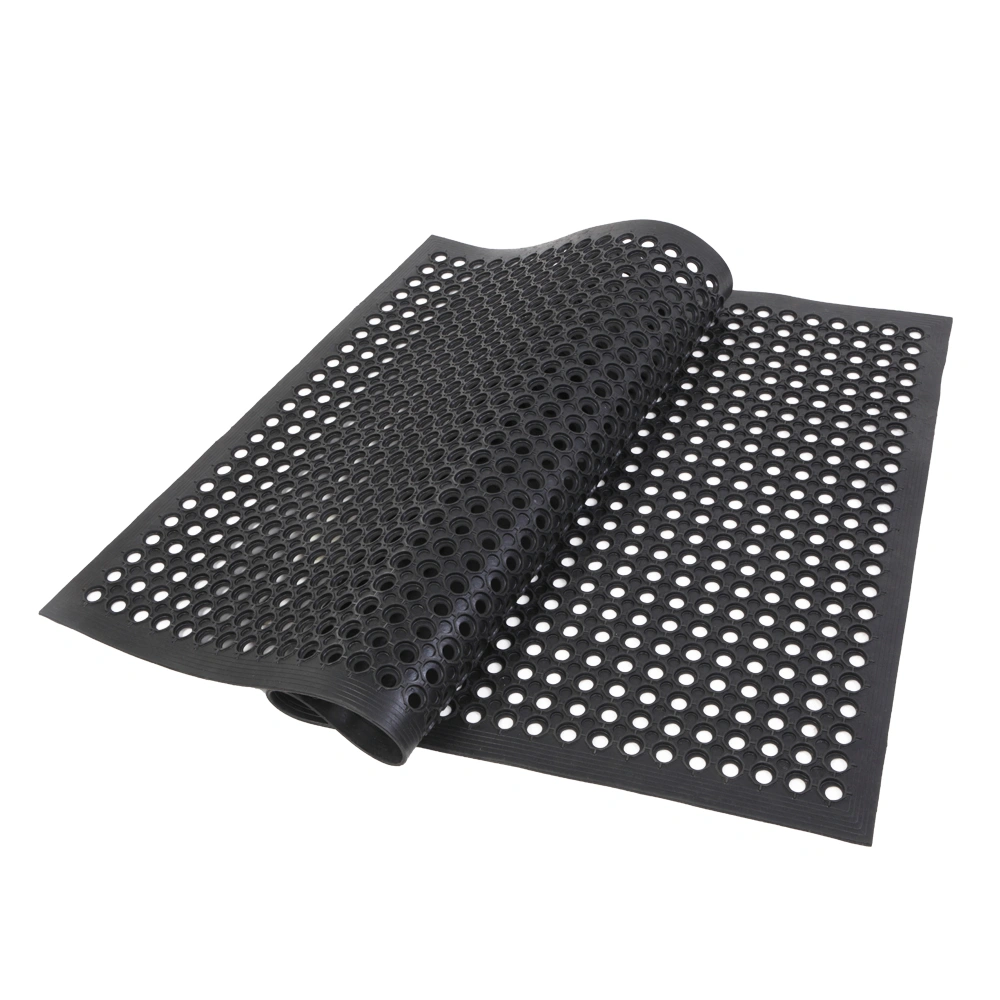 Bar Kitchen Industrial Multi-functional Anti-fatigue Drainage Rubber Non-slip Hexagonal Mat 150*90cm view 10