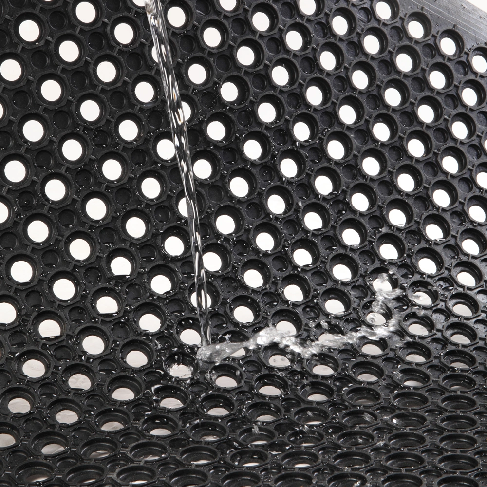 Bar Kitchen Industrial Multi-functional Anti-fatigue Drainage Rubber Non-slip Hexagonal Mat 150*90cm view 17