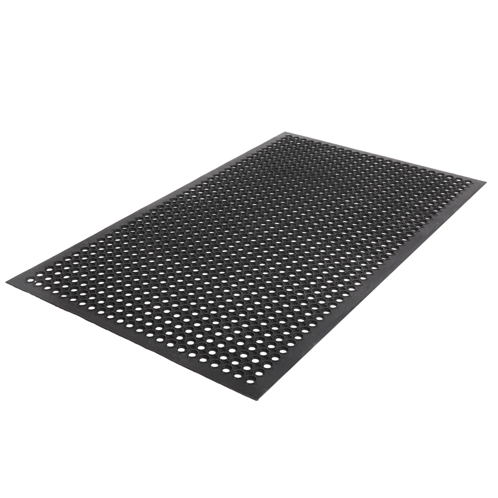 Bar Kitchen Industrial Multi-functional Anti-fatigue Drainage Rubber Non-slip Hexagonal Mat 150*90cm view 8