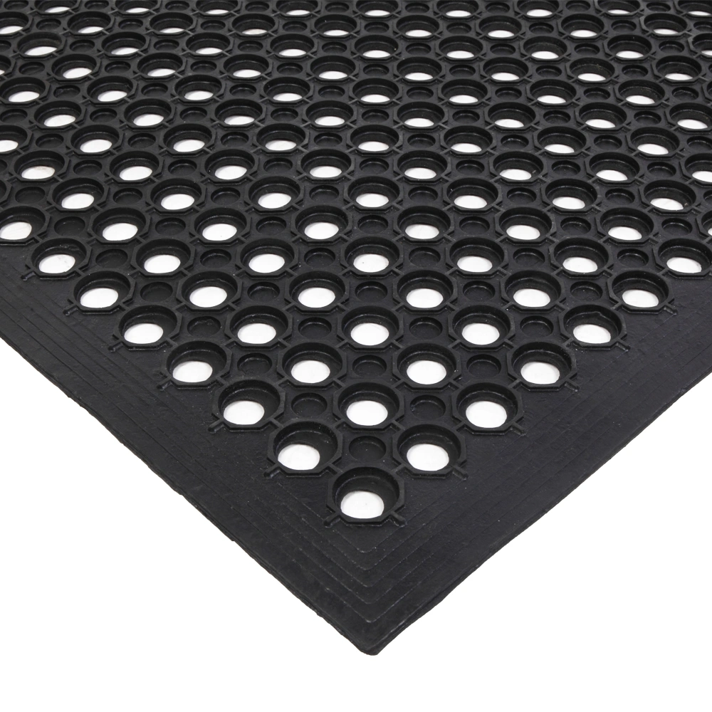 Bar Kitchen Industrial Multi-functional Anti-fatigue Drainage Rubber Non-slip Hexagonal Mat 150*90cm view 9