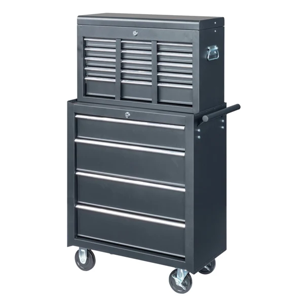 steel tool box black view 4