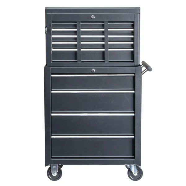 steel tool box black