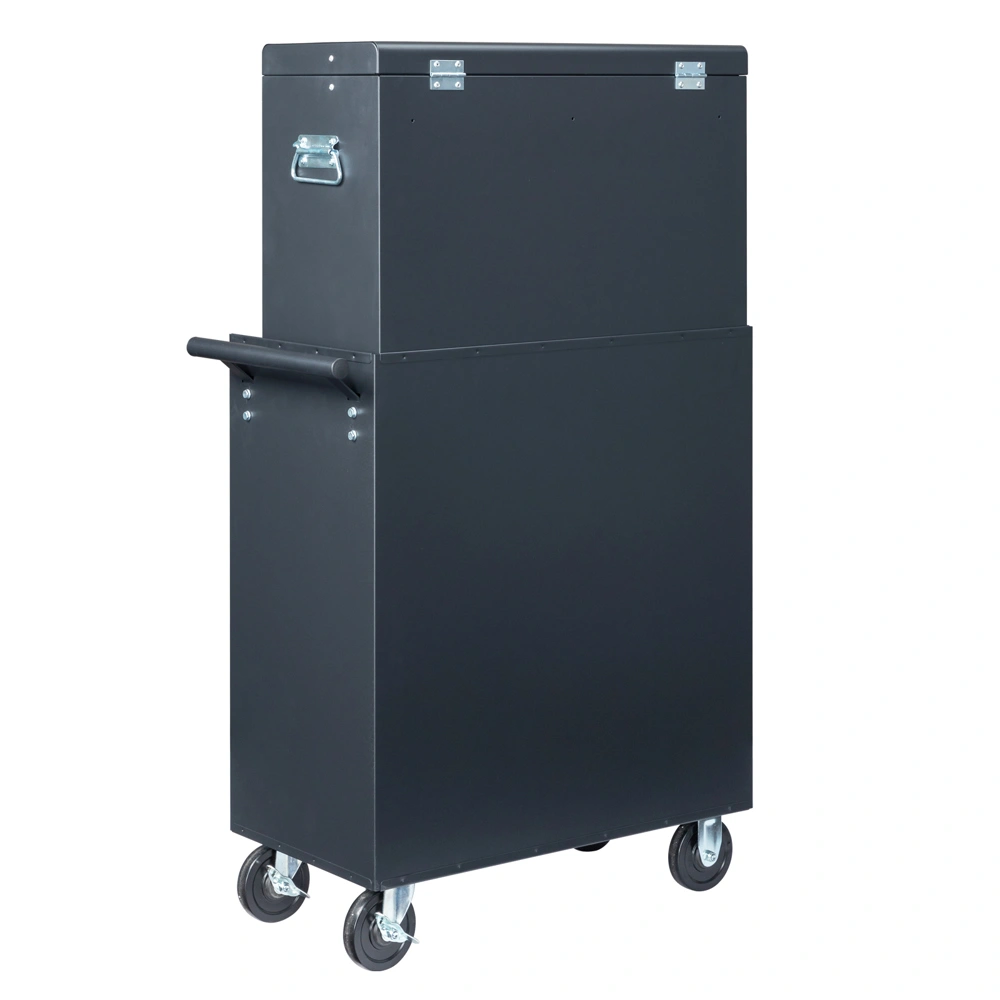 steel tool box black view 5