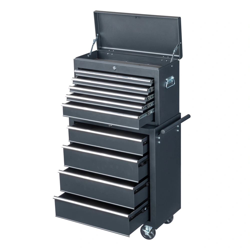 steel tool box black view 7